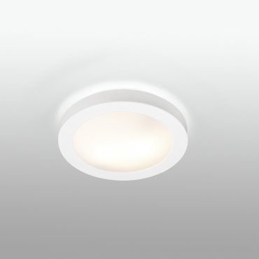 Faro Logos - plafondverlichting - Ø 35 x 10 cm - IP44 - mat wit