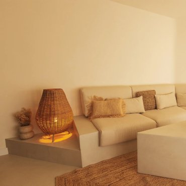 New Garden Saona - vloerlamp - Ø 45,5 x 72 cm - rotan