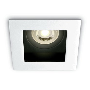 ONE Light Dark Light Square - inbouwspot - 96 x 96 mm, 80 x 80 mm inbouwmaat - wit