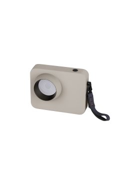 Nova Luce Kedros - oplaadbare tafellamp -  14 x 11 x 5 cm - 3W dimbare LED incl. - beige
