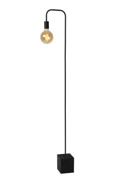 Lucide Lorin - staanlamp - 14 x 28 x 160 cm - zwart
