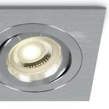 ONE Light Dual Ring GU10 - inbouwspot - 94 x 94 mm, Ø 80 mm inbouwmaat - aluminium