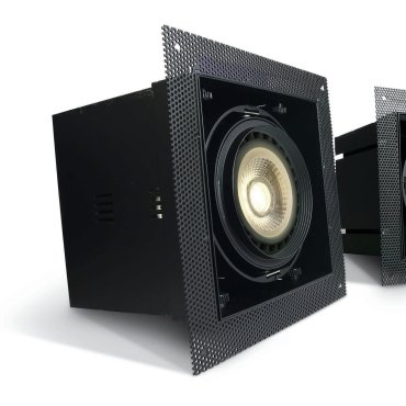 ONE Light Trimless Multi System Boxes - trimless metalen basis - 156 x 156 mm, 164 x 164 mm inbouwmaat - zwart