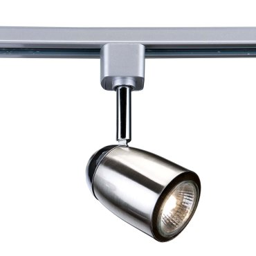 Searchlight Track &amp; Spot - track spotlight - 6 x 17 cm - satijn zilver en chroom