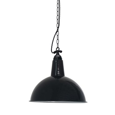 Faro Lou - hanglamp - Ø 52 x 51 cm - glanzend zwart