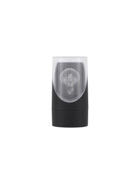 Nova Luce Selena - buiten wandverlichting - Ø 9 x 17,1 x 10,1 cm - IP65 - donker antraciet