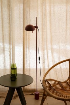 Faro Matilda - vloerlamp - 19,6 x 10 x 132 cm - granaatrood