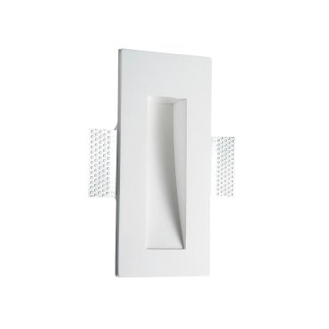 Nova Luce Eurona - inbouw wandverlichting - 24,5 x 10,8 cm - wit gips