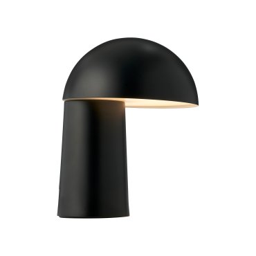 Design For The People Faye - oplaadbare tafellamp - Ø 17,3 x 22 cm - dimbare LED incl. - zwart