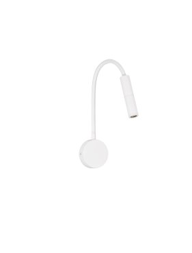 Nova Luce Sonica - wandlamp - Ø 8,5 x 56 cm - 6W LED incl. - IP44 - zandwit