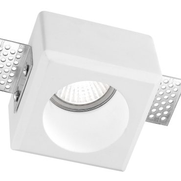 Nova Luce Cosimo - inbouwspot - 80 x 80 mm, 85 x 85 mm inbouwmaat - wit gips