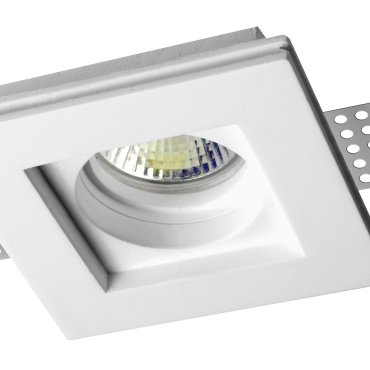 Nova Luce Tobia - inbouwspot - 100 x 100 mm, 105 x 105 mm inbouwmaat - wit gips