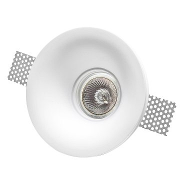 Nova Luce Cosimo - inbouwspot - Ø 120 mm, Ø 125 mm inbouwmaat - wit gips