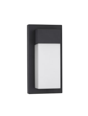 Nova Luce Leto - buiten wandverlichting - 14,5 x 29 x 10,2 cm - 18W LED incl. - IP65 - zandzwart