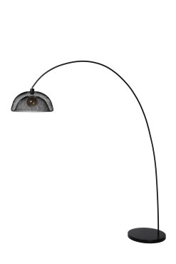 Lucide Mesh - staanlamp - 200 cm - zwart