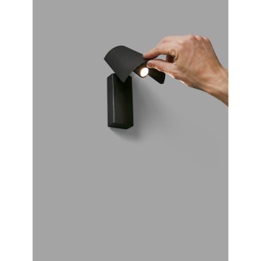 Faro Le Petit - wandverlichting - 11 x 9 x 14 cm - 4W LED incl. - mat zwart
