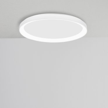 Nova Luce Pertino - plafondverlichting - Ø 38 x 6 cm - 30W dimbare LED incl. - zandwit