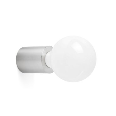 Faro Ten - plafond/wandverlichting - Ø 6 x 7 cm - satijn nikkel