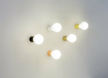 Faro Ten - plafond/wandverlichting - Ø 6 x 7 cm - satijn goud