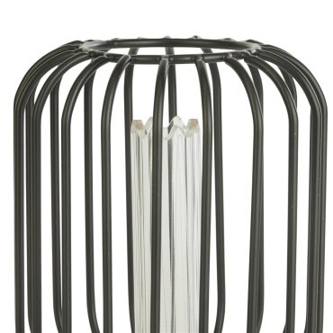 Searchlight Wire Mesh LED lamp - Ø 12 x 18,5 cm - E27 - 4,5W dimbaar - 2700K - zwart