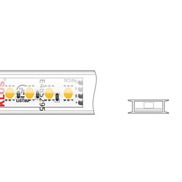 Klus LED strip - 1,67cm breed, 500cm lengte - 24Vdc - 12W LED per meter - 120 LEDs per meter - IP65 - RGB