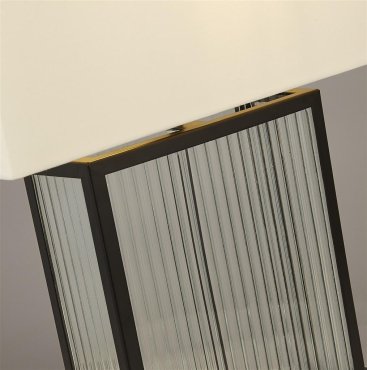 Searchlight Clarendon - tafellamp - 40 x 53 cm - zwart en wit