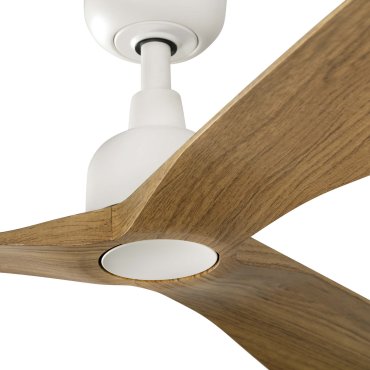 Faro Outwood L Tuya Smart - plafondventilator - Ø 150 cm - IP44 - mat wit en eiken