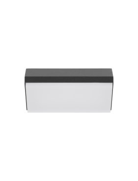 Nova Luce Zenon - buiten wandverlichting - 18 x 9 x 7,5 cm - 10W LED incl. - IP65 - donker antraciet