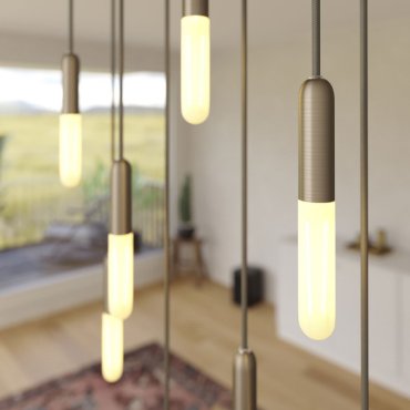 Creative Cables - hanglamp 8L - 67,5 x 130 cm - wit
