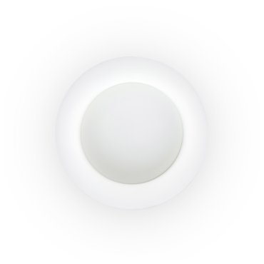 Faro Side - wand/plafondverlichting - Ø 45 x 12 cm - 17W LED incl. - mat wit