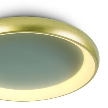 ONE Light LED Decorative - plafondverlichting - Ø 61 x 8,5 cm - 50W LED incl. - geborsteld goud
