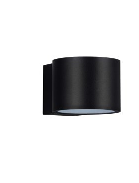 Nova Luce Beta - buiten wandverlichting - Ø 9 x 6,8 x 11 cm - 13W LED incl. - IP54 - zandzwart
