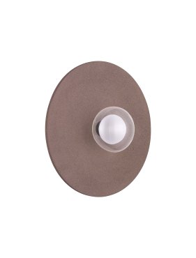 Nova Luce Vrahos - wandlamp - Ø 45 x 20,5 cm - rood terrazzo