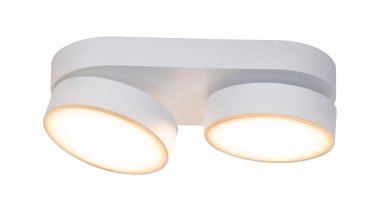 Lutec Stanos - opbouwspot 2L - slimme verlichting - Lutec Connect - 22 x 10 x 5,5 cm - 13,6W LED incl. - dimfunctie via app - 2700K-6500K - wit