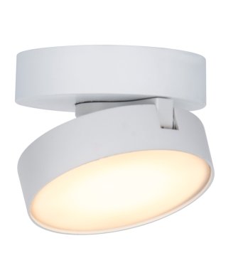 Lutec Stanos - opbouwspot - slimme verlichting - Lutec Connect - Ø10 x 5,5 cm - 6,8W LED incl. - dimfunctie via app - 2700K-6500K - wit