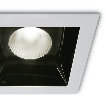 ONE Light Shop Square Boxes - inbouwspot - 140 x 140 mm, 130 x 130 mm inbouwmaat - 30W LED incl. - wit - witte lichtkleur