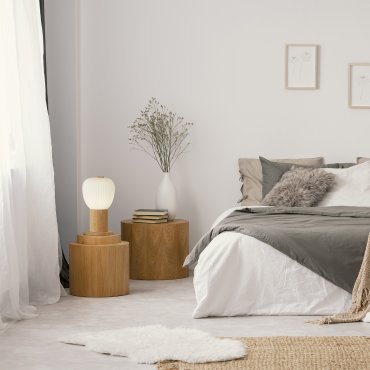 Searchlight Ella - tafellamp - Ø 15 x 25 cm - opaal en bruin