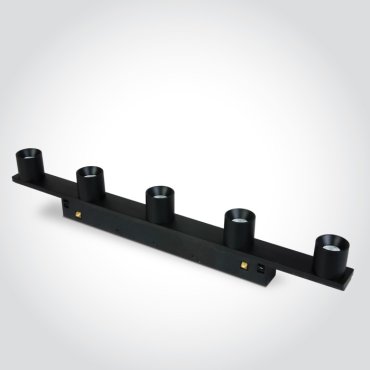 ONE Light magnetisch railsysteem MINI &amp; MIDI - railspot 5L - 31 x 2,7 cm - 5 x 2W LED incl. - zwart