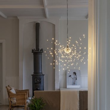 Konstsmide - decoratieve micro LED bol - Ø 25 x 500 cm - amber en zwart