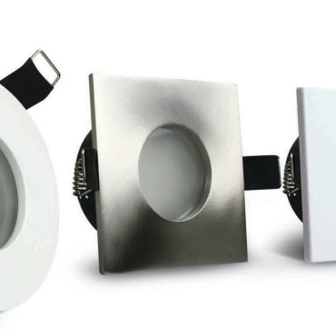 ONE Light Bathroom Range - inbouwspot - 85 x 85 mm, Ø 70 mm inbouwmaat - IP44 - geborsteld chroom