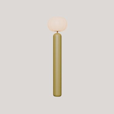 New Garden Rachel 145 - oplaadbare vloerlamp op zonne-energie en op batterijen met afstandsbediening - Ø 36 x 143 cm - 5W LED incl. - IP65 - olijfgroen - 3000K