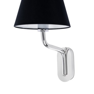 Faro Eterna - wandverlichting - 21,5 x 20 x 16 cm - zwart en chroom