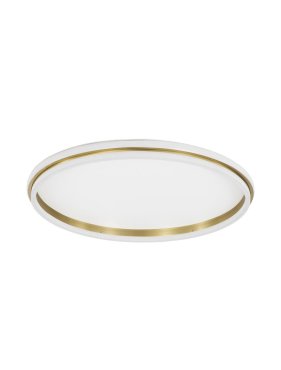 Nova Luce Willow - plafondlamp - Ø 60 x 6 cm - 52W LED incl. - goud