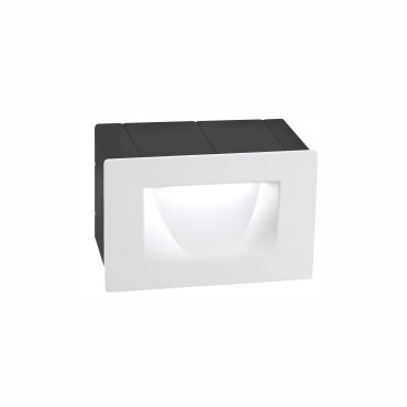 Nova Luce Krypton - inbouw wandverlichting - 11 x 6 x 7 cm - 3W LED incl. - IP54 - wit