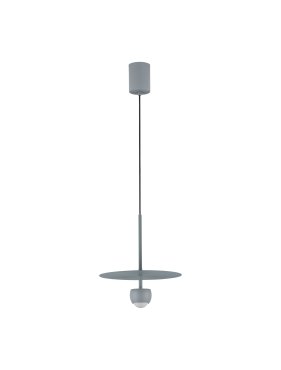 Nova Luce Edem - hanglamp - Ø 30 x 217 cm - 8W LED incl. - blauwgrijs