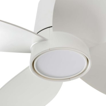 Faro Klover S Tuya Smart - slimme plafondventilator met licht en afstandsbediening - Ø 80 x 22,3 cm - mat wit