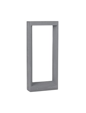 Nova Luce Cairo - tuinpaal - 28 x 65 x 10 cm - 8W LED incl. - IP65 - grijs