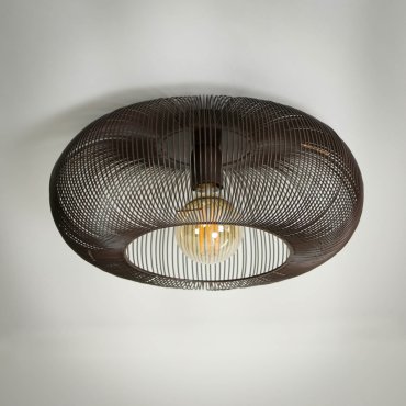 Vico Copper Twist - plafondlamp - Ø 43 x 20 cm - koper
