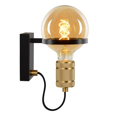 Lucide Ottelien - wandverlichting - 9 x 17,7 x 21,8 cm - zwart