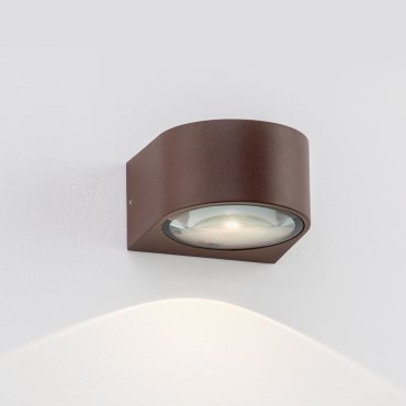 Nova Luce Opera - buiten wandverlichting - 11 x 6,8 x 10 cm -  6W LED incl. - IP54 - corten